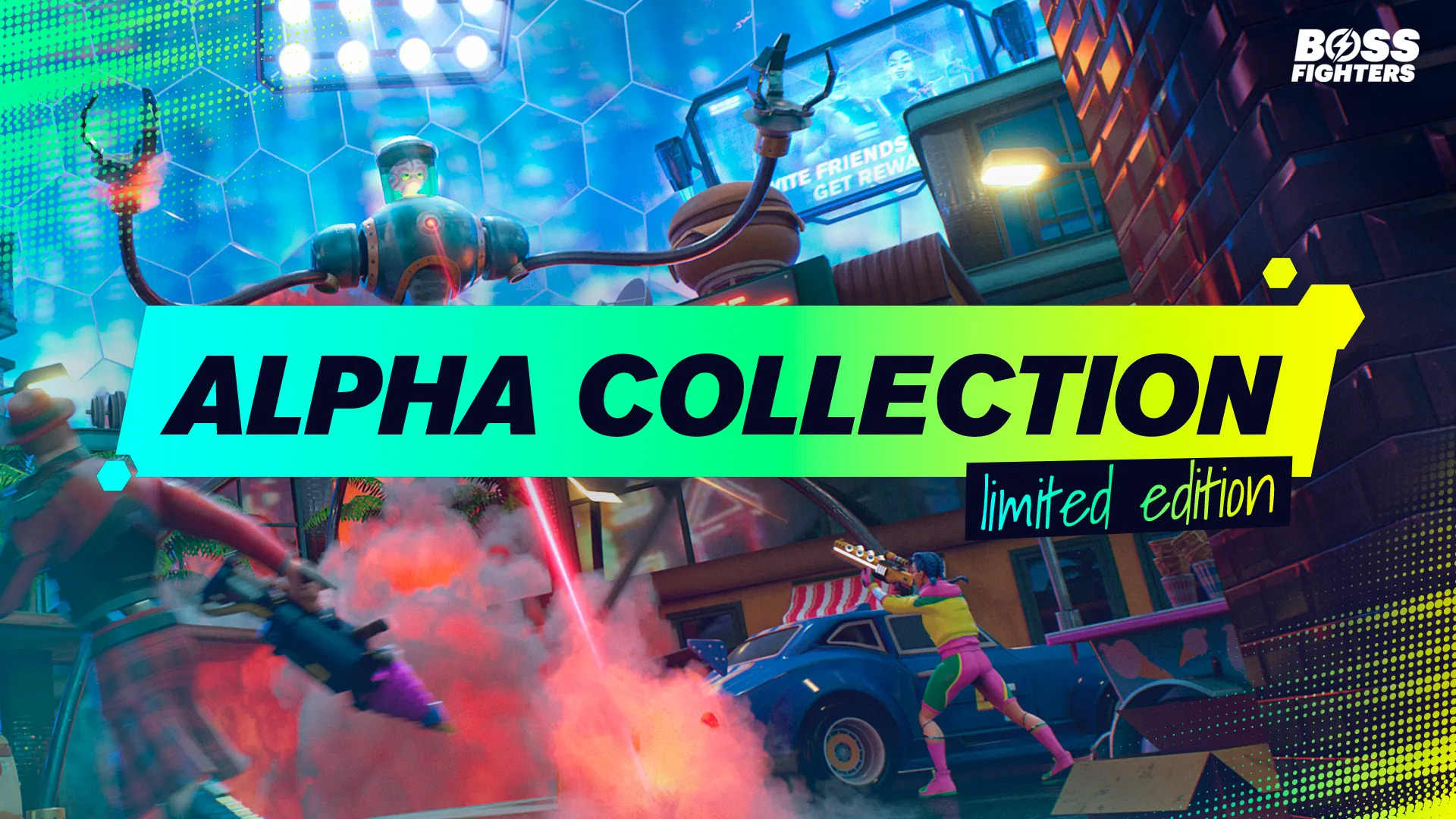 Boss Fighters alpha collection banner
